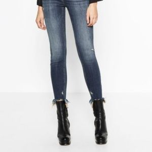 ZARA Mid Rise Frayed Jeans 26 (Reference 7513/251)